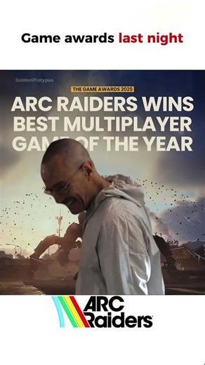 Arc Raiders wins best multiplayer game