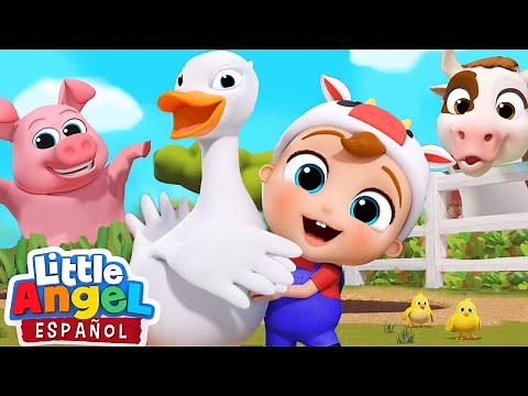 El viejo MacDonald tenía una granja (Nueva Versión) | Canciones de Bebé Juan | Little Angel Español