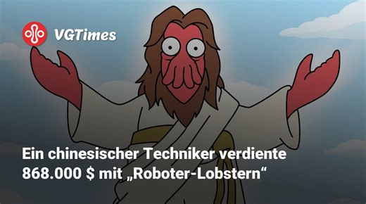 Ein chinesischer Techniker verdiente 868.000 $ mit „Roboter-Lobstern“