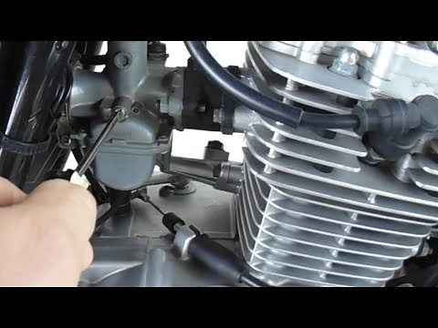 Idle speed adjustment