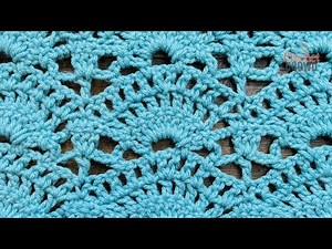 Crochet Open Crescent Fan Stitch