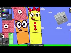 [Algodoo] Numberblocks One to One Billion - the Floor is Lava
