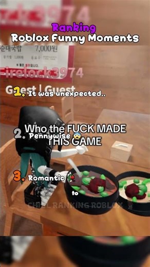 Ranking TOP 3 FUNNIEST Moments in Roblox! #roblox