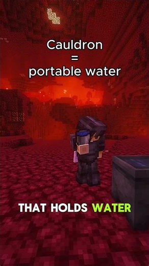 You CAN have water in the Nether (here's how) #minecraft #shorts