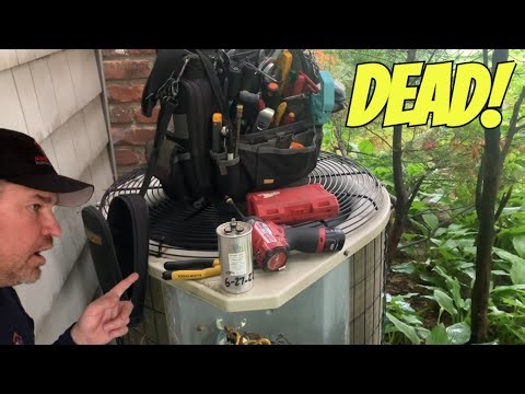 Dead Condenser Fan Motor Capacitor Almost Kills Central AC Compressor
