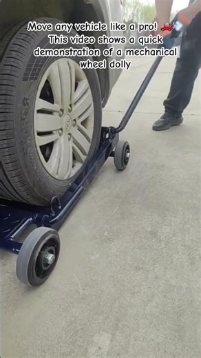 The foot/hand lever makes lifting heavy SUVs effortless. #CarTools #GarageLife #Automotive #Mechanic
