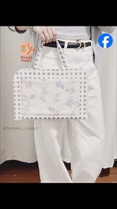 Tired of messy sewing bag? 😩 This ULTIMATE sewing project bag has a pocket for everything! Watch the full tutorial and get your bag space organized in style 💕 #sewingtutorial #diyprojectbag #sewingorganization #sewinghacks #sewistsoftiktok #diy #crafts #handmadewithlove | Thread Magic