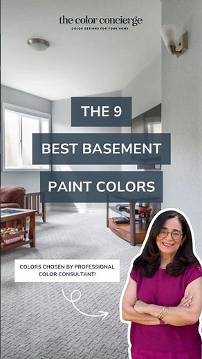 The 9 Best Colors to Paint Your Basement #basementremodel #paintcolors