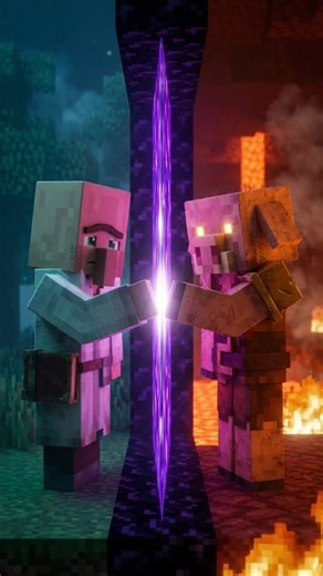 Why Piglins can't live in the Overworld... 😭💔 #minecraft