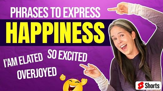 Learn English phrases for expressing joy and happiness. | Rachel's English