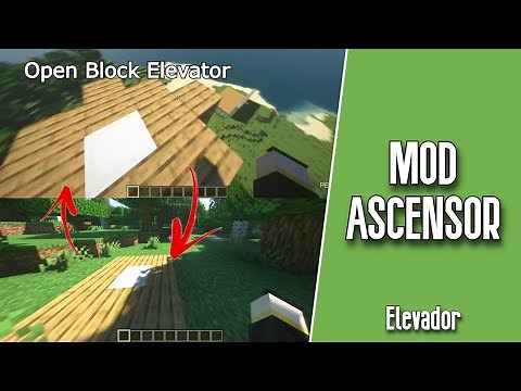 MOD ASCENSOR MINECRAFT 1.20 || 1.19 || 1.18 || OPEN BLOCKS ELEVATOR