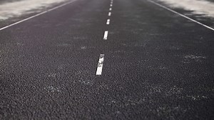 Seamless loop racing turbo vehicle car and motorcycle over speed above the grunge road surface background. Abstract blur wallpaper concept