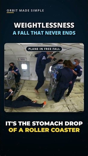 Why do astronauts float? (It's NOT zero gravity) 🧑‍🚀 #Shorts