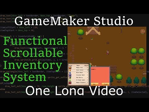 GameMaker Studio 1 & 2 Inventory Tutorial