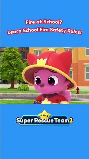 Fire at School? 🚨 Learn School Fire Safety Rules! #SuperRescueTeam #shorts
