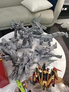 Cang Toys Dinobots/Volcanicus Gray Prototypes