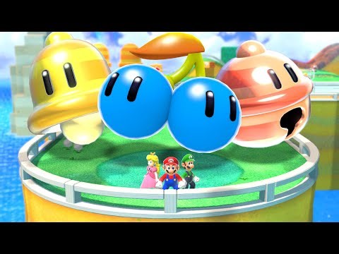 What if Mario Bros use the Ultimate Double Cherry, Cat Bell & Lucky Cat Bell in Super Mario 3D World