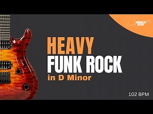 Heavy Funk Rock in D Minor l Guitar Backing Track