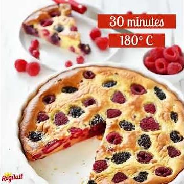 Clafoutis aux amandes et fruits rouges