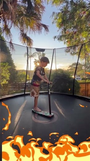 Trick on new tramp scooter