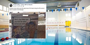 Swimming pool sign criticised for promoting 'casual racism'