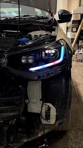 Volkswagen Virtus Headlight Upgraded | Dual Projector Setup with RGB DRL | Brightest Projector Setup