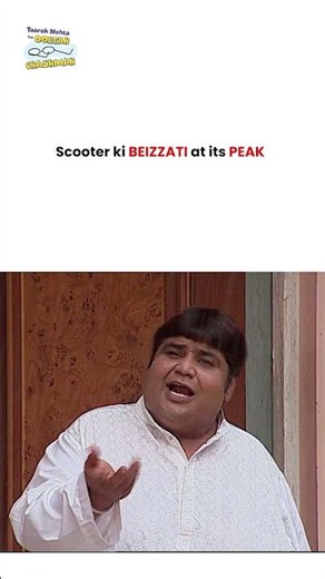 Scooter ki beizzati at its peak ! #tmkoc #funny #jethalal #daya #shortsfeed
