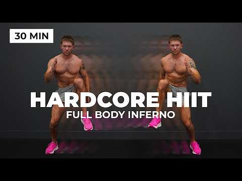 30 Min FULL BODY INFERNO – Hardcore HIIT Workout, No Equipment | 4x5 Method