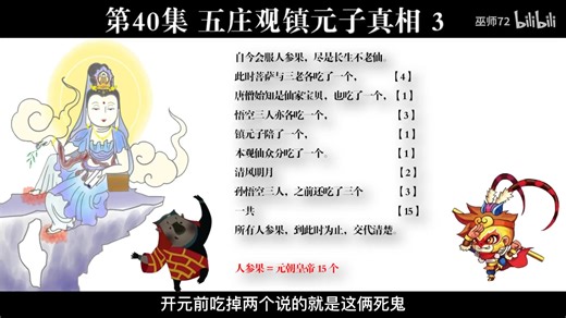 巫师72老周解读西游第40集（五庄观镇元子真相3，人参果本质，观音，东华大帝君，汉武帝，东方朔，净玉瓶，福禄寿）
