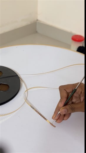 Rosewella on Instagram: "Aari work class 8 #newcollection #new #newpost #collection #reels #training #fashionstyle #fashion #aariwork"