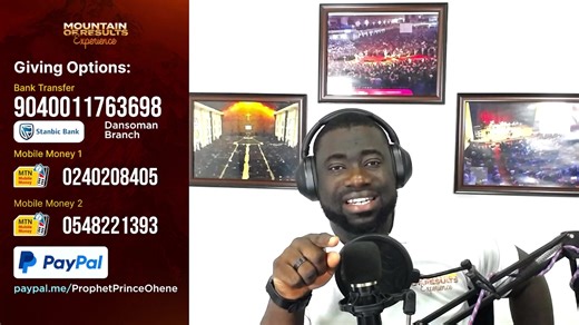 MOUNTAIN OF RESULTS EXPERIENCE - DAY 513 with Prophet Prince Ohene Bekoe (Senior Pastor) | Harvestfields Ministries - HQ