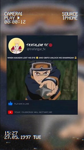 When kakashi lost his eye and Obito unlocked his sharingan