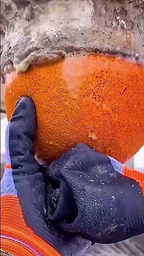Why Workers Push a sponge ball inside concrete pipes | genius construction trick