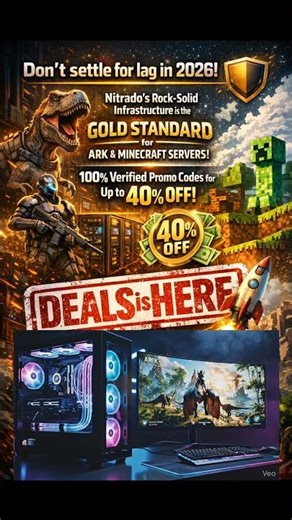 Stop Lagging! 🛑 Get 40% OFF Nitrado Servers 2026 🎮 #shorts #nitrado #promocodes