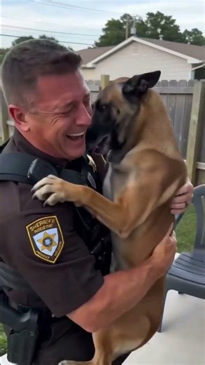 Sheriff Reunites With His Dog and Can’t Hold Back Tears ❤️