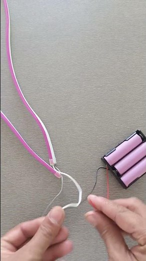 How to connect LED Strip with Battery😊👌😎