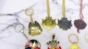 Promotional Metal Key Chains Key Ring Custom Desgin Letter Shaped Soft Enamel Metal Keychains