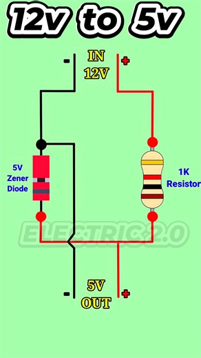 12v to 5v convert #diy #electronics | Electric 2.0