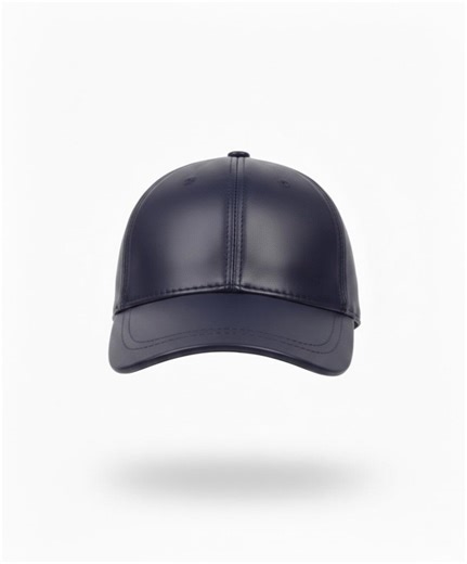 Blue Genuine Leather Baseball Cap: Genuine Leather Baseball Cap Woman Leather Hat Adjustable Man Baseball Cap, Unisex - Etsy