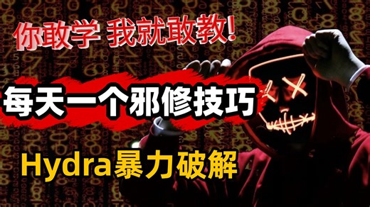 每天一个邪修小技巧-Hydra暴力破解