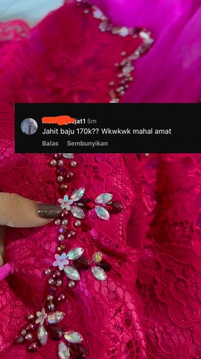 Yg kek gini kan bukan target kami 🥴 #tutorialjahit #tutorial #jahit #karya #mudaberkarya #thailor #tipsandtrick #penjahitindonesia #tutorialpayet #payet #sewingtrick #sewinghack #reel #bajupesta #brukat #bridesmaid #kebayamoderen #kebayatunangan #kebayawisuda #bajukurungpayet #bajupestapayet #payetbaju #yunizafasafwah #zafacollection | Yuni Zafa Safwa