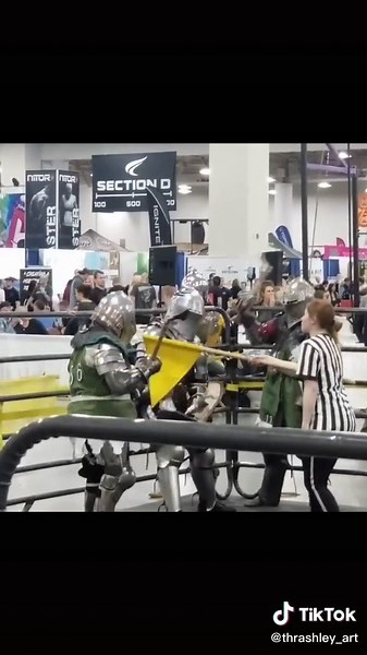 The only guarantee in any fight is I’ll go down swinging #womeninarmour #steelfighter #armoredcombatsports #armoredcombat #swordgirl