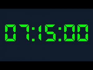 7 hours 15 minutes Timer Digital Countdown Digital