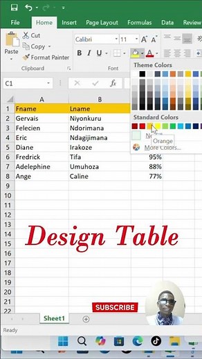 Stop Using Boring Tables 😱 Design Like a Pro! 🎨⚡ #excel