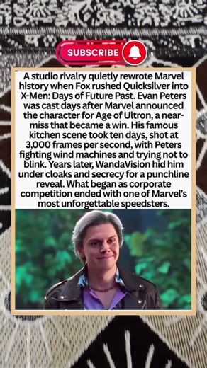 The Secret of 3,000 Frames Per Second Behind Evan Peters' Quicksilver Greatness. #shorts