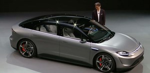 Sony unveils Vision-S electric car concept at CES 2020