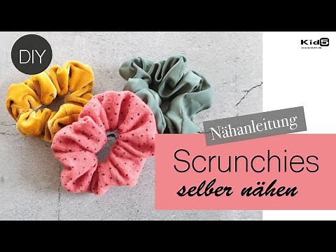 "Scrunchie" Haargummis selber nähen :-) super easy Nähtutorial DIY