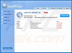 SmartPCFixer Unwanted Application