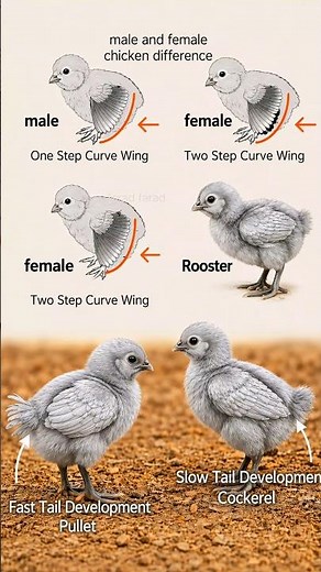 Chicken Gender Identification | Male vs Female Differences Chick Sexing Step by Step #shorts