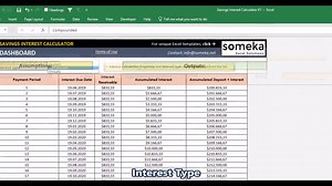 Savings Interest Calculator: Simple & Compound Interest (excel Spreadsheet) - Etsy